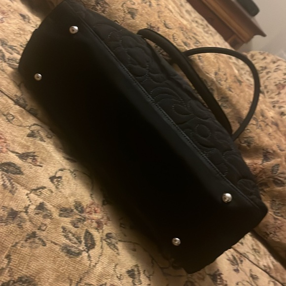 VERA BRADLEY Solid Black shoulder bag!  Like new! - Picture 4 of 12